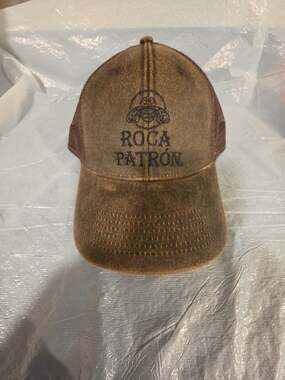 Roca Patrón Brown Ahead special edition distressed adjustable trucker cap